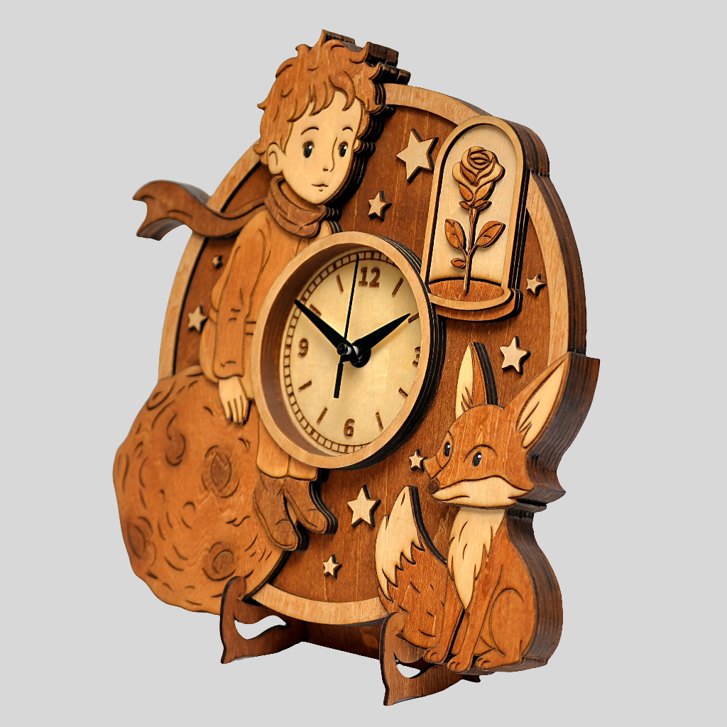The Little Prince - Wooden Wall Clock
