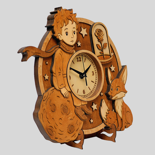 The Little Prince - Wooden Wall Clock