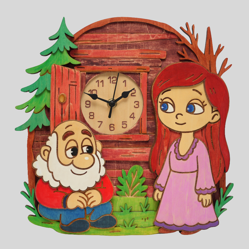 Found Dream - Wooden Wall Clock (Colored)