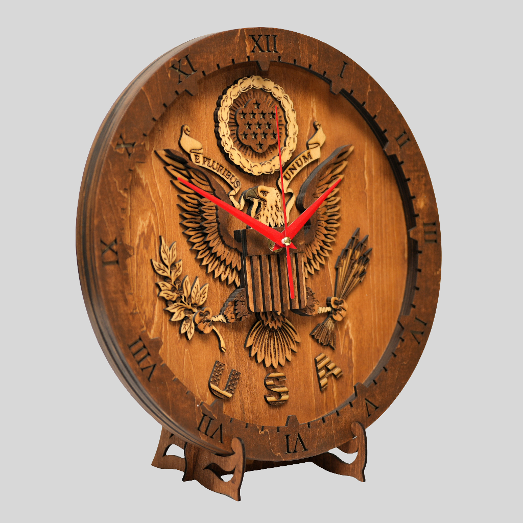 Coat of Arms - Wooden Wall Clock