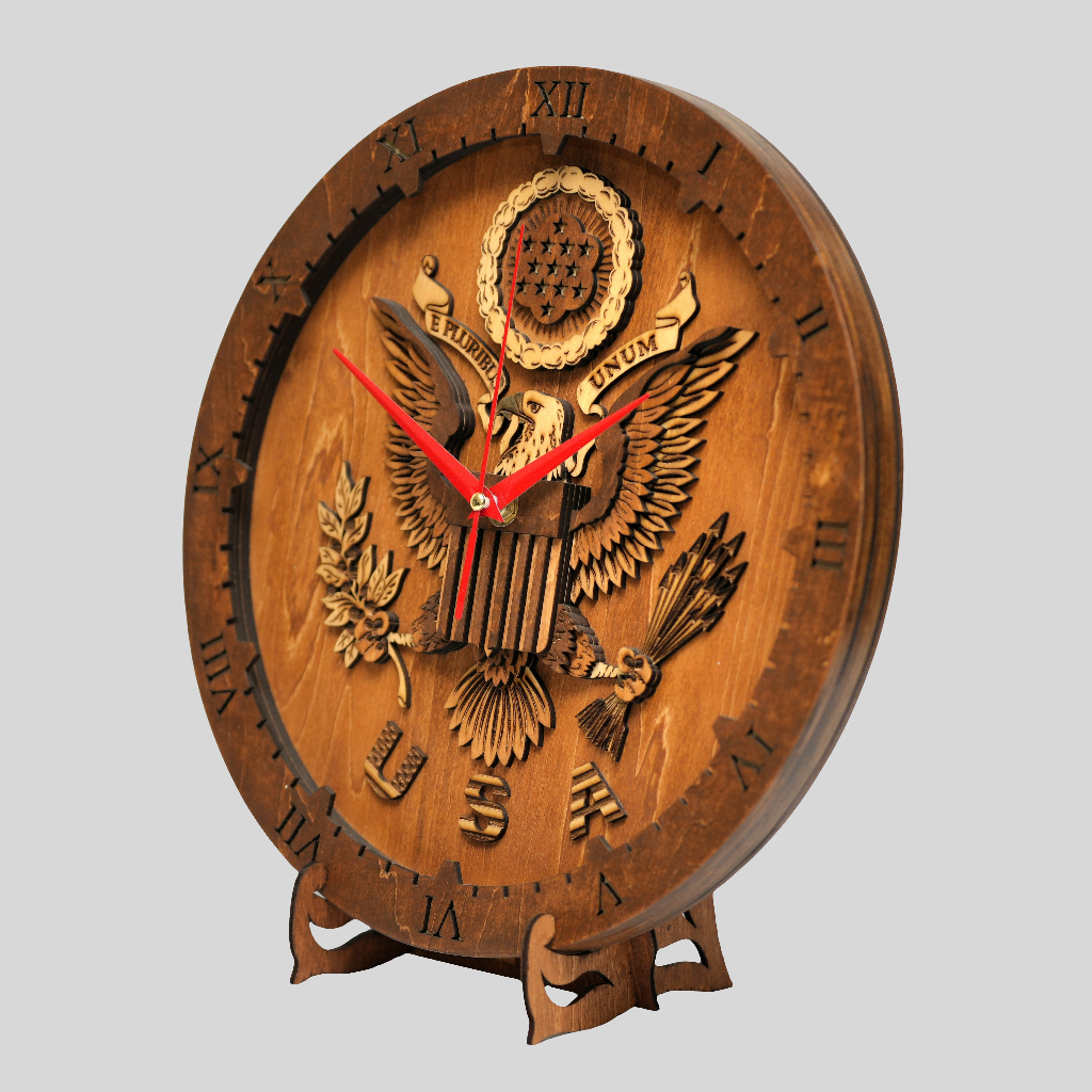 Coat of Arms - Wooden Wall Clock