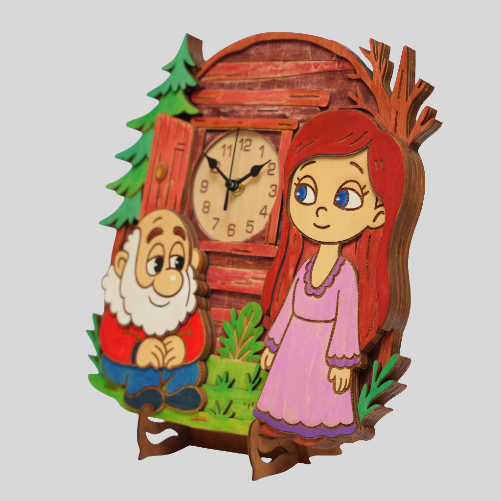 Found Dream - Wooden Wall Clock (Colored)