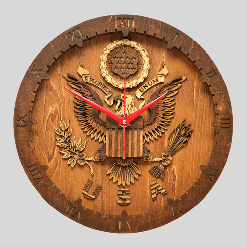 Coat of Arms - Wooden Wall Clock