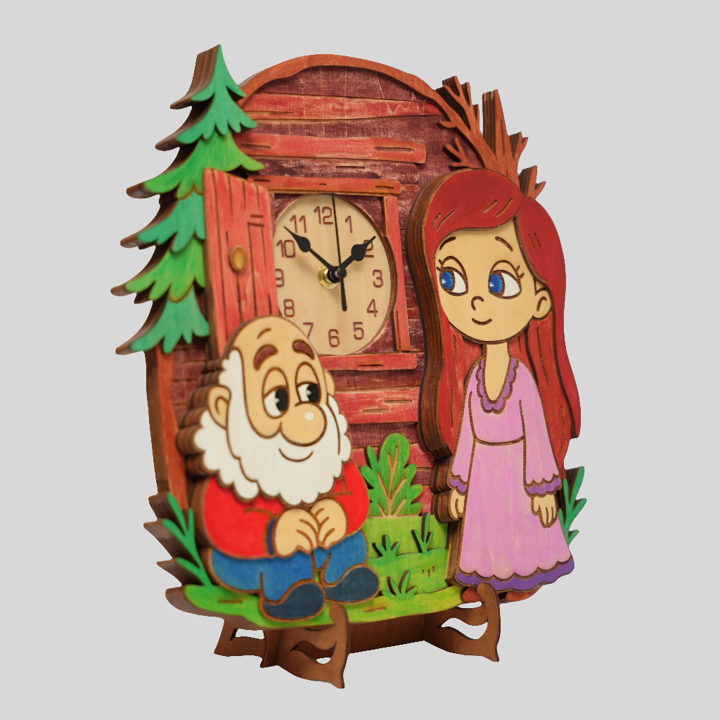 Found Dream - Wooden Wall Clock (Colored)